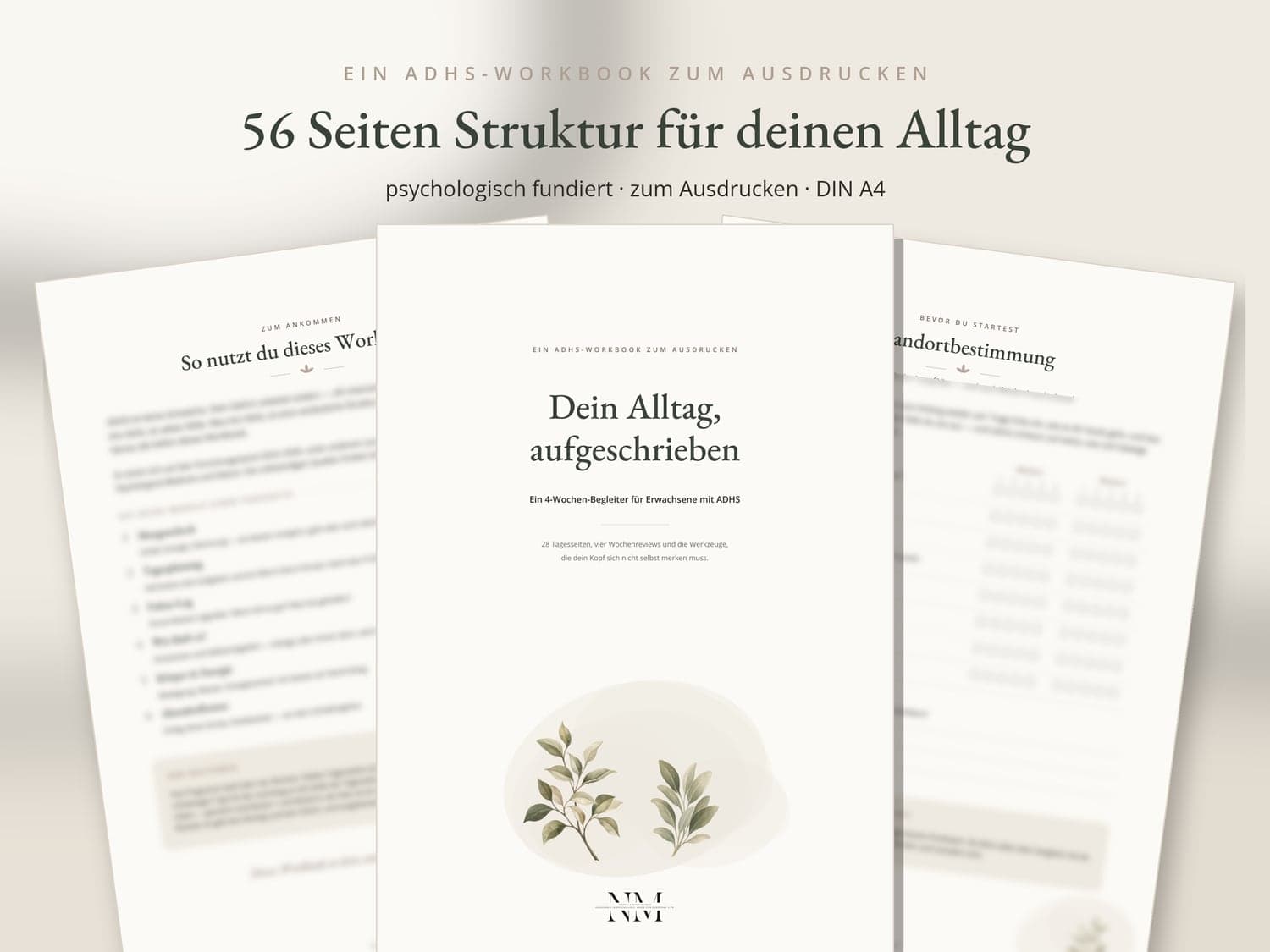 ADHS Workbook — Was du bekommst