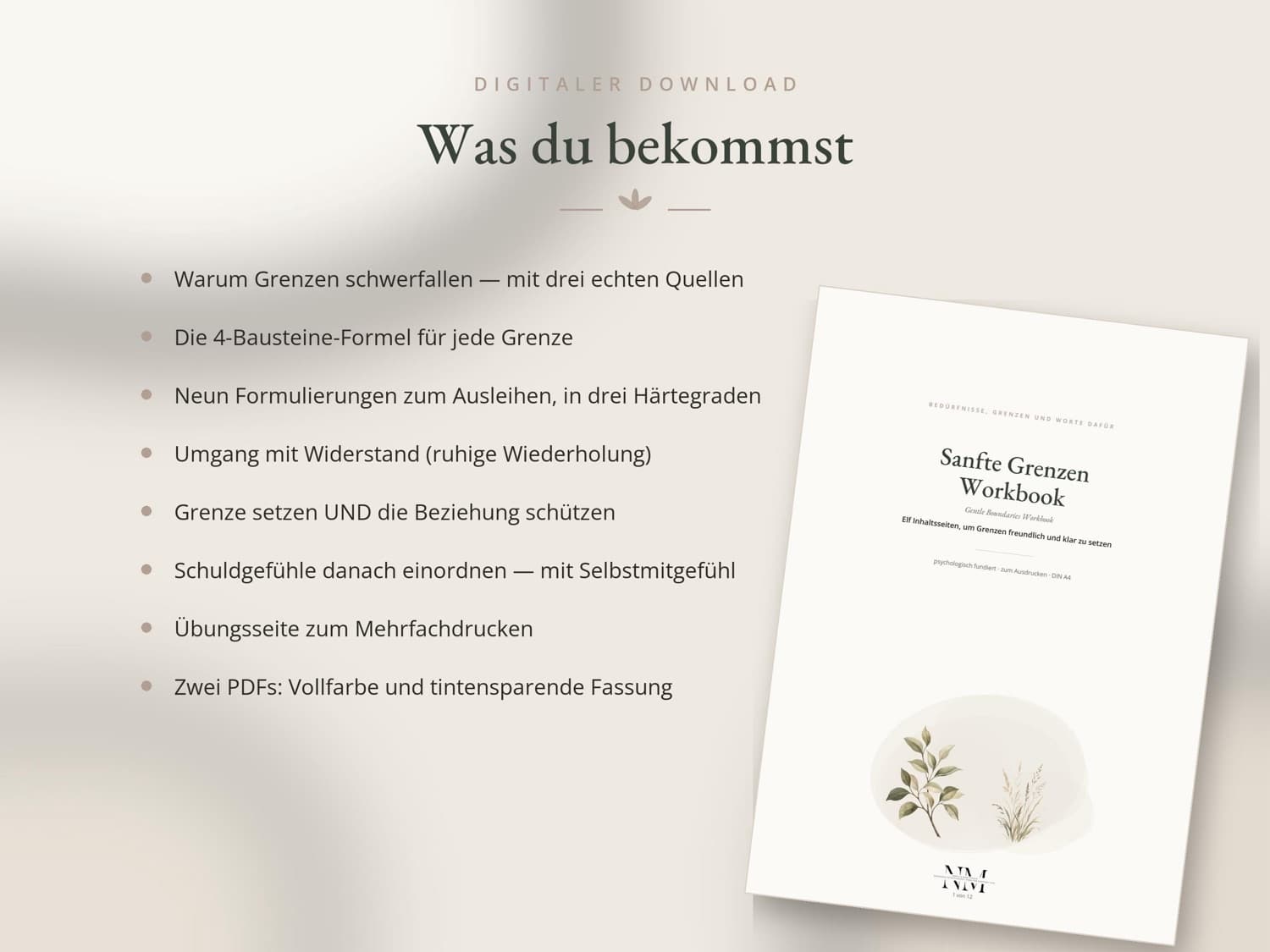 Gentle Boundaries — Was du bekommst