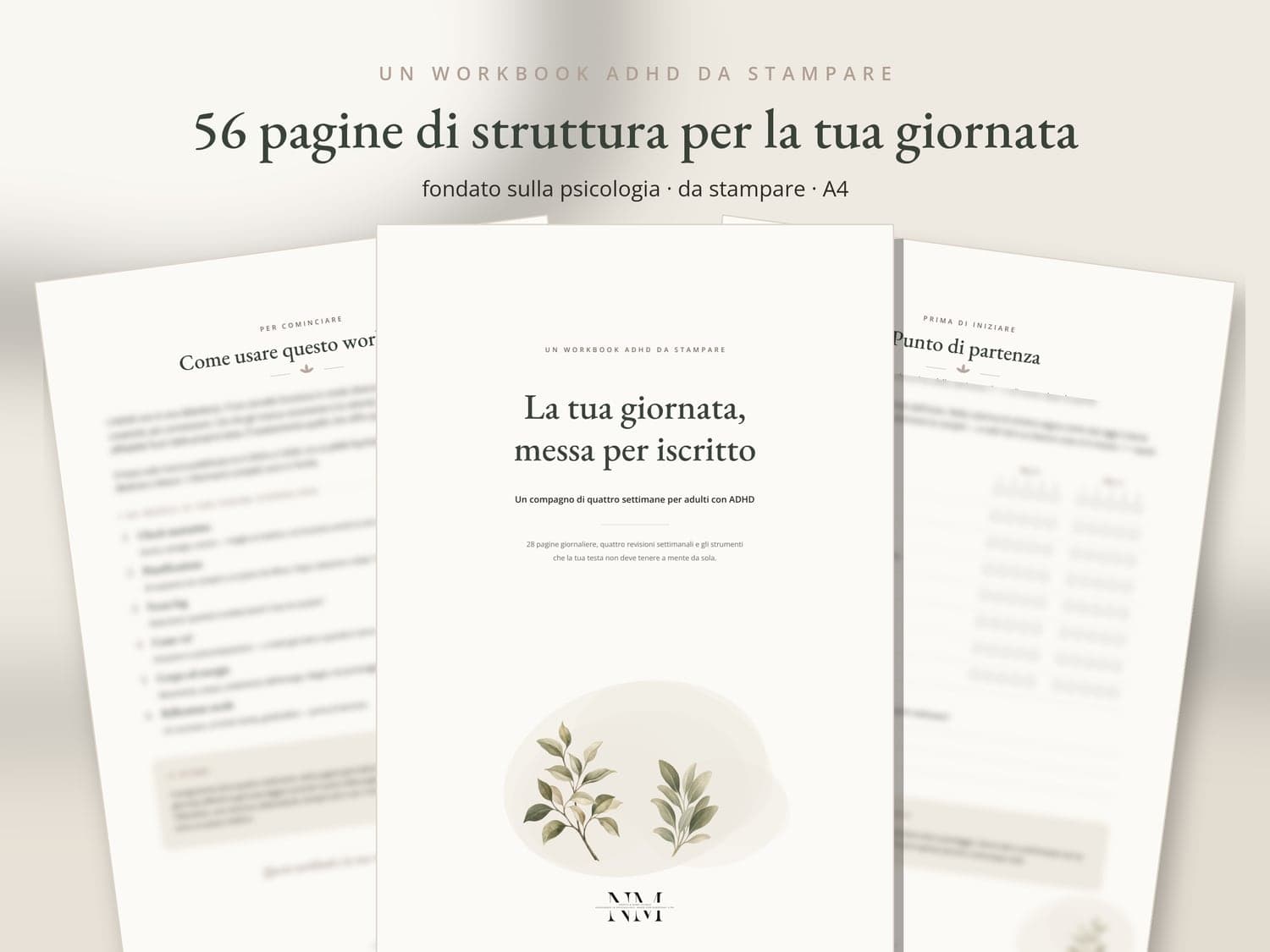 Workbook ADHD — Cosa ricevi