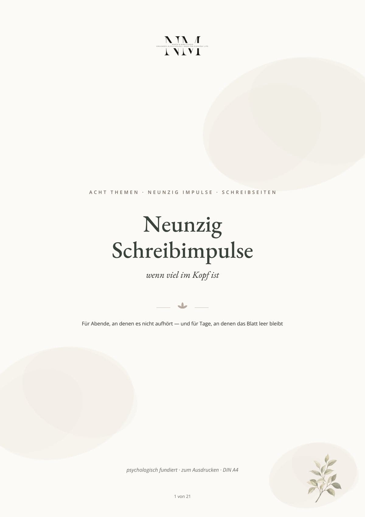 Neunzig Schreibimpulse