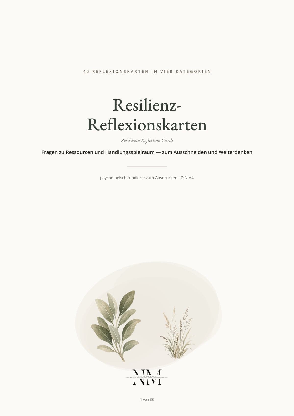 Resilienz-Reflexionskarten