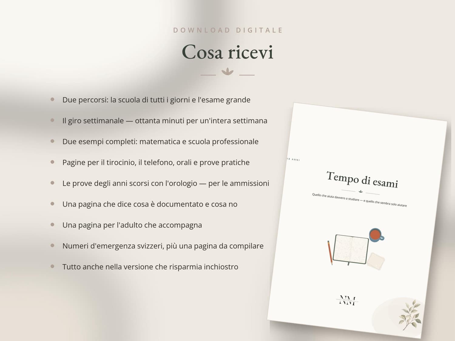 Tempo di esami — Cosa ricevi