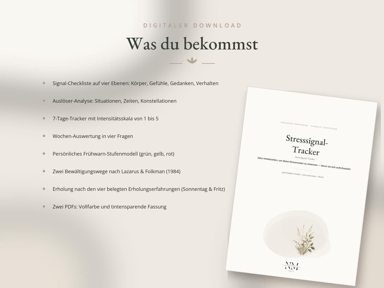 Stresssignal-Tracker — Was du bekommst